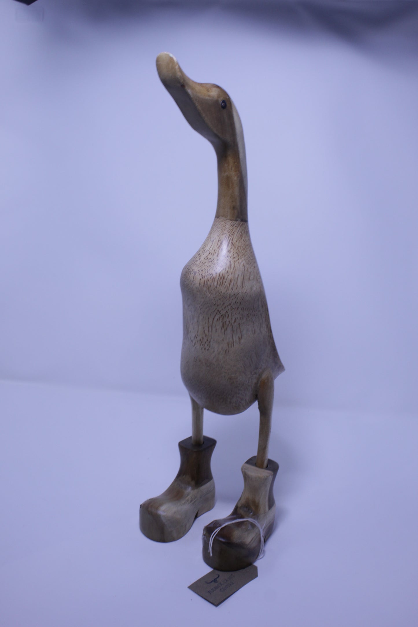 Wooden Duck with Boots